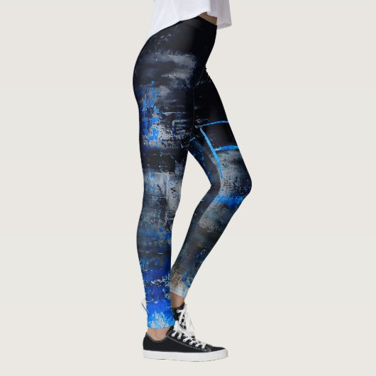 Moderne originele abstracte leggings, gym/yoga leggings (Rechts)