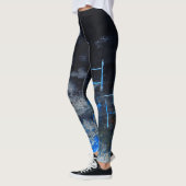 Moderne originele abstracte leggings, gym/yoga leggings (Links)