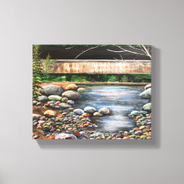 Moderne originele Brook Art Uitgerekte Canvas Prin