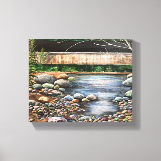 Moderne originele Brook Art Uitgerekte Canvas Prin (Voorkant)
