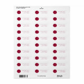 Moderne Ornament Holiday Return Address Label (Full Sheet)