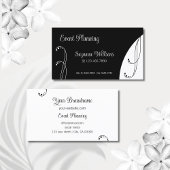 Moderne ornamental Squiggings (zwart en wit) Visitekaartje