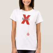 Moderne Ornamenten met kerstbomen T-shirt (Voorkant)
