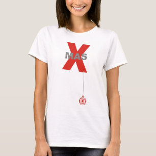 Moderne Ornamenten met kerstbomen T-shirt