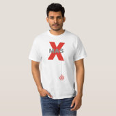 Moderne Ornamenten met kerstbomen T-shirt (Voorkant volledig)