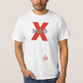Moderne Ornamenten met kerstbomen T-shirt (Voorkant)