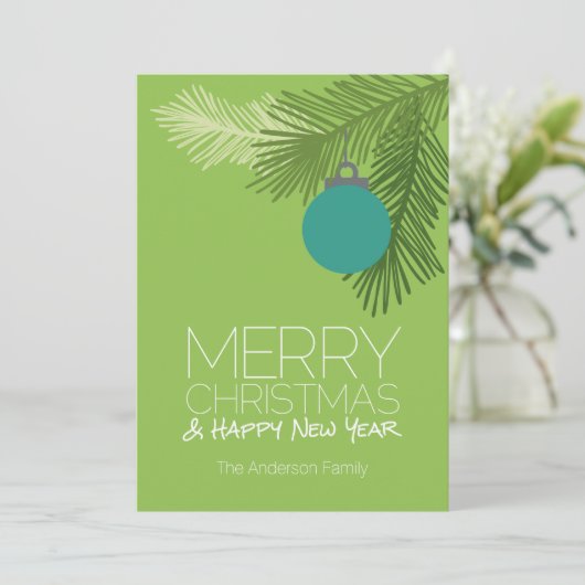 Moderne Ornamenten met prettige feestdagen - niet- Feestdagenkaart (Staand voorkant)