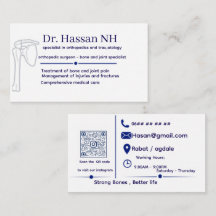 Moderne Orthopedisch Dokter Visitekaart