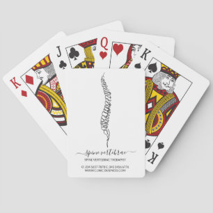 Moderne Orthopedische Massagetherapeut Pokerkaarten