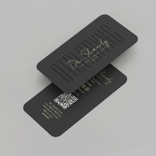 Moderne Otolaryngoloog Specialist Doctor Black Visitekaartje