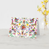 Moderne Otomi Design II Kaart (Gele Bloem)