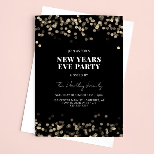Moderne Oud en Nieuw Feest Kaart