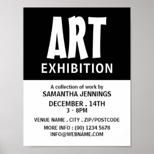 Moderne oude artistieke tentoonstelling Adverteren Poster