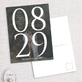 Moderne oude foto op grote datum waarop u de D kun Aankondigingskaart