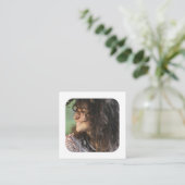 Moderne oude foto op maat vierkante visitekaartje (Staand voorkant)