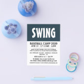 Moderne, oude honkbal en reclamebrochure flyer (Enkel)