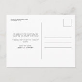 Moderne, oude koraalroze foto opslaan Datum I Briefkaart (Achterkant)