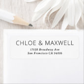 Moderne oude namen retourneren adreslabels etiket (Insitu)