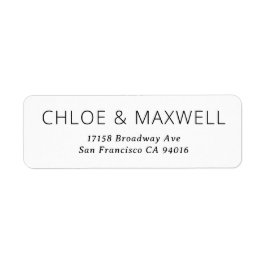 Moderne oude namen retourneren adreslabels etiket