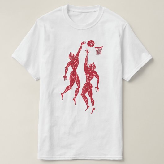 Moderne oude Olympiërs basketbal T-shirt (Design voorkant)