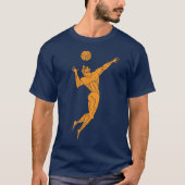 Moderne Oude Olympiërs Volleybal Donker T-shirt (Voorkant)
