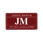 Moderne, oude professional | Bourgogne & White Etiket (Voorkant)