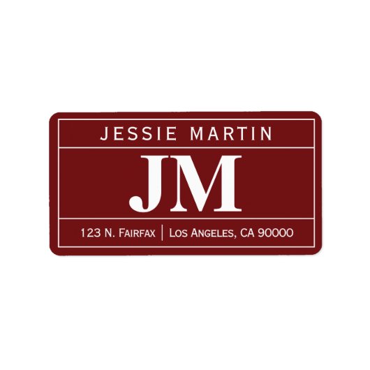 Moderne, oude professional | Bourgogne & White Etiket (Voorkant)