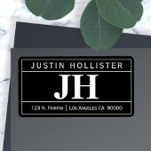 Moderne, oude professional | Zwart-wit Etiket