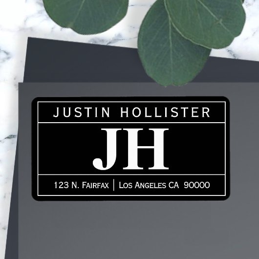 Moderne, oude professional | Zwart-wit Etiket