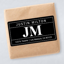 Moderne, oude professional | Zwart-wit Etiket