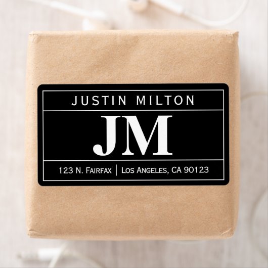 Moderne, oude professional | Zwart-wit Etiket (Insitu)