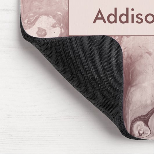 Moderne, oude Roos, gouden en dubbelblinde naam Muismat (Hoek)