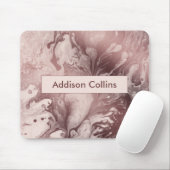 Moderne, oude Roos, gouden en dubbelblinde naam Muismat (Met muis)