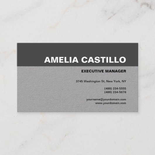 Moderne, oude tekst, hedendaags model, hoogwaardig visitekaartje (Voorkant)