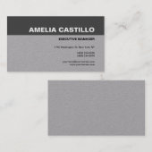 Moderne, oude tekst, hedendaags model, hoogwaardig visitekaartje (Voorkant / Achterkant)