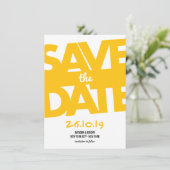 Moderne, oude typografie stijlvolle foto slaat de  save the date (Staand voorkant)
