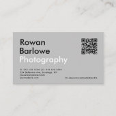 Moderne, oude typografie Unieke fotografie Visitekaartje (Voorkant)