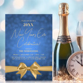 MODERNE oudejaarsavond partij marine bokeh gouden  Kaart