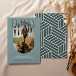 Moderne ovale foto & handtekening 40e verjaardag kaart<br><div class="desc">Moderne stijlvolle 40e verjaardag uitnodiging. Design beschikt over een ovale foto van het verjaardagsmeisje/jongetje, het elegante opschrift 'FORTY' met de persoonsnaam in handschrift over de bovenkant en een eenvoudige sjabloon van het verjaardagsfeestje die gemakkelijk aan te passen is met uw eigen gegevens. De kleuren kunnen ook aangepast worden aan uw...</div>