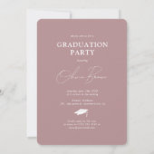 Moderne Ovale Foto & Handtekening Graduation Party Kaart (Achterkant)
