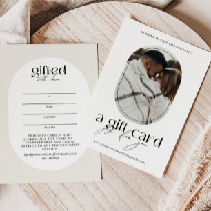 Moderne Ovale Fotografie Cadeaubon