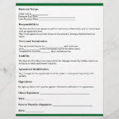 Moderne overeenkomst sjabloon voor gazononderhoud flyer (Achterkant)