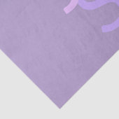 Moderne overlappende gemonogrammeerde initialen | tissuepapier (Detail)