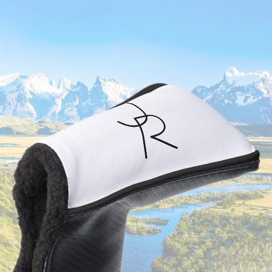 Moderne Overlappende Initialen Golfheadcover