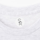 Moderne overlappende initialen labels (Aangebracht)