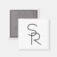 Moderne overlappende initialen