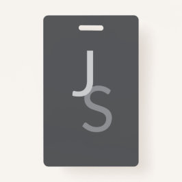 Moderne overlappende monografische Initialen | Gra Badge