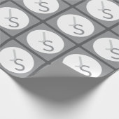 Moderne overlappende monografische Initialen | Gra Cadeaupapier (Hoek)