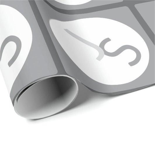 Moderne overlappende monografische Initialen | Gra Cadeaupapier (Rol Hoek)