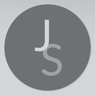 Moderne overlappende monografische Initialen Gra Labels